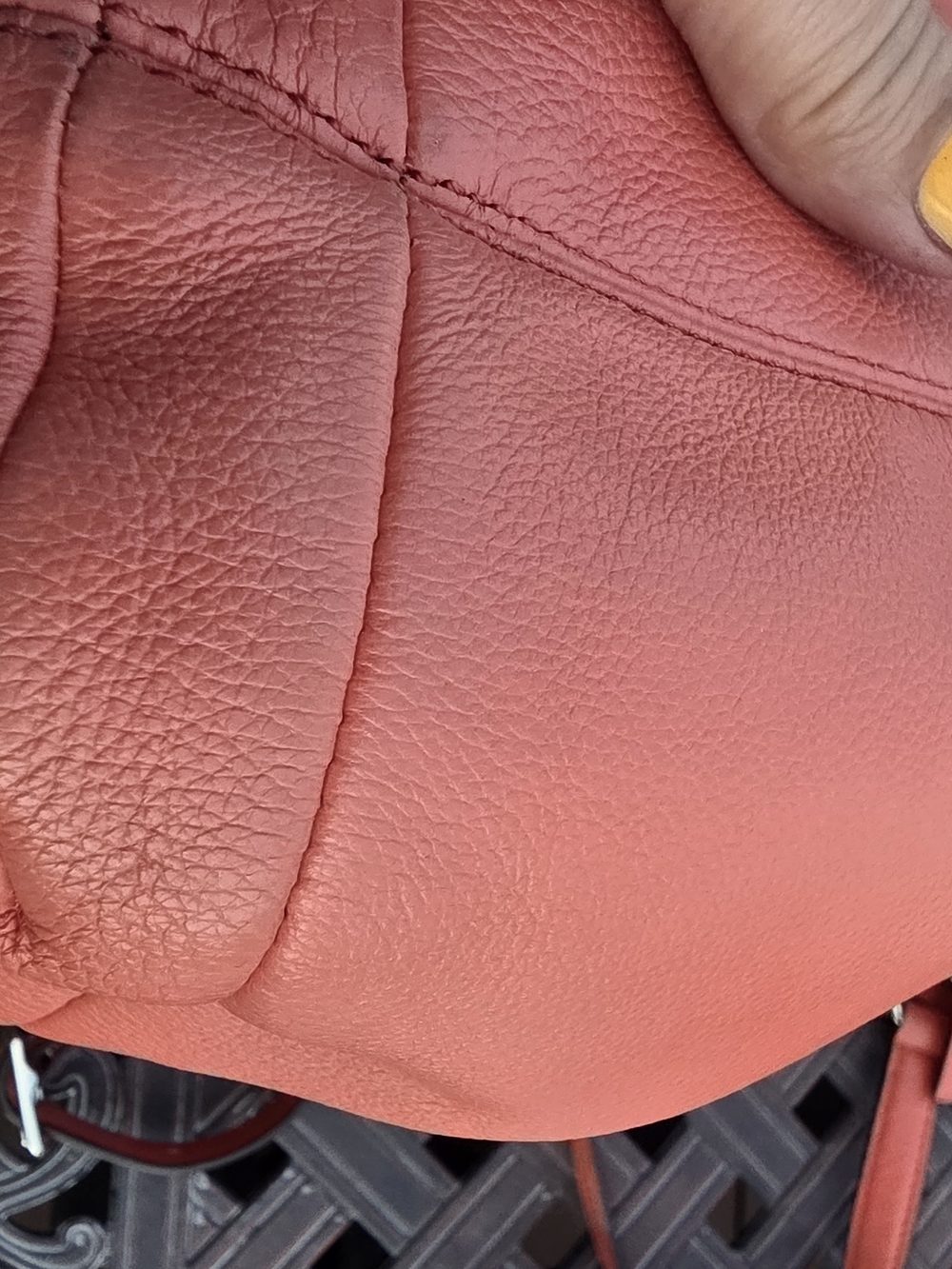 #150 Coach Avery Siena Leather Drawstring Hobo with Tassel - Picture 9 of 16